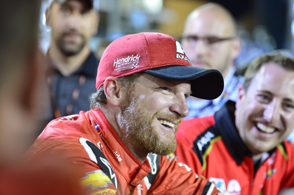DirtyMoMedia's tweet photo. Heads up! @DaleJr will be recording Tuesday’s #DJD podcast here at @JRMotorsports at 8:00 AM. https://t.co/gPvkPGDKoP