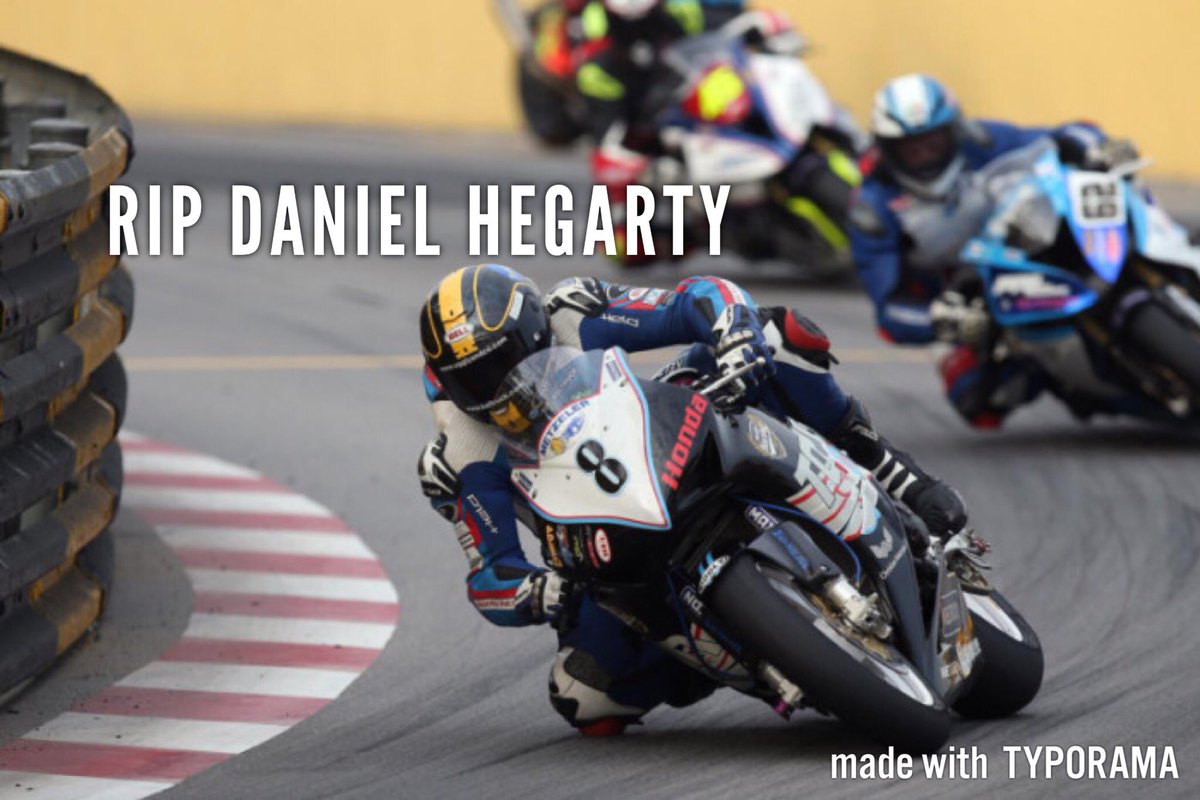 JJTProductionz's tweet photo. Tribute over on our YouTube for Daniel Hegarty! #danielhegarty #MacauGP2017 #rip https://t.co/JmxMnejqvx