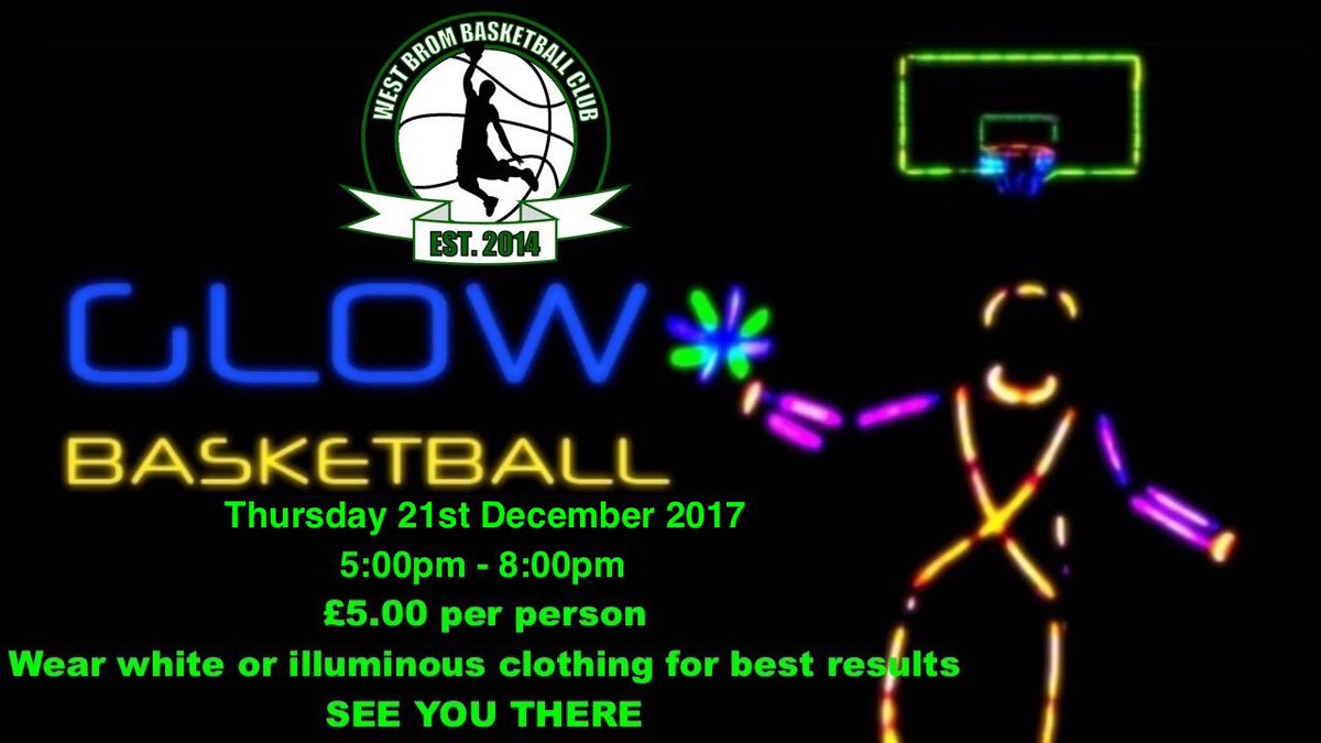 Thanks to @CAcademies we will be holding our second #GlowBasketball event. Thursday 21st December 2017. DONT MISS OUT 🏀