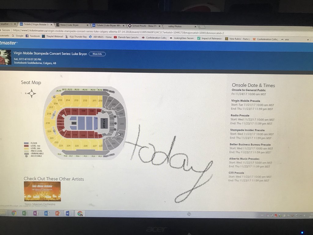 DahlVicky's tweet photo. @TicketmasterCA @Ticketmaster  why did @LukeBryanOnline’s fan club pre sale disappear ? @YYCSaddledome https://t.co/Vb2uCTQVZr