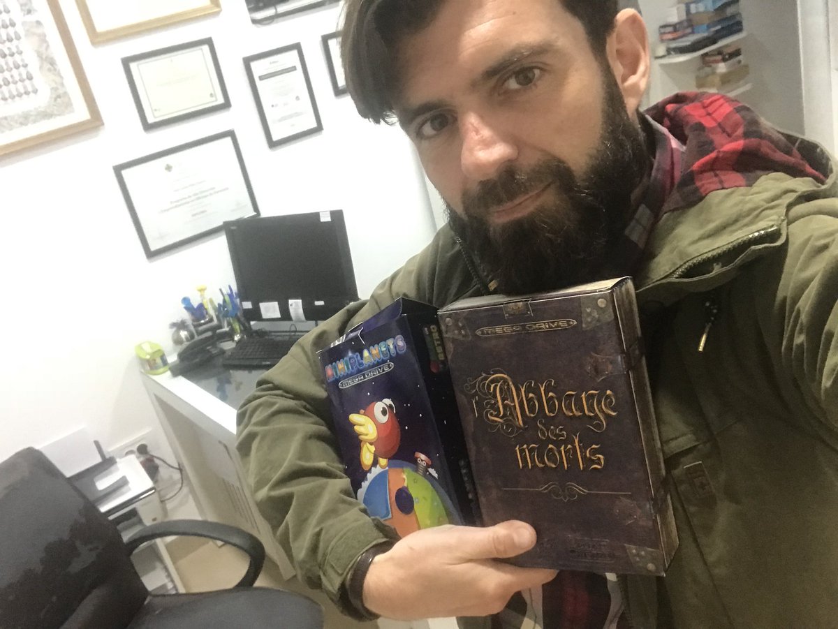 Nirvanero81's tweet photo. Juégazos en ediciones impresionantes para mí #megadrive con mucha culpa de paisanos #sanluqueños #abbagedesmorts #miniplanets @PlayOnRetro https://t.co/qBlQ3mMmm2