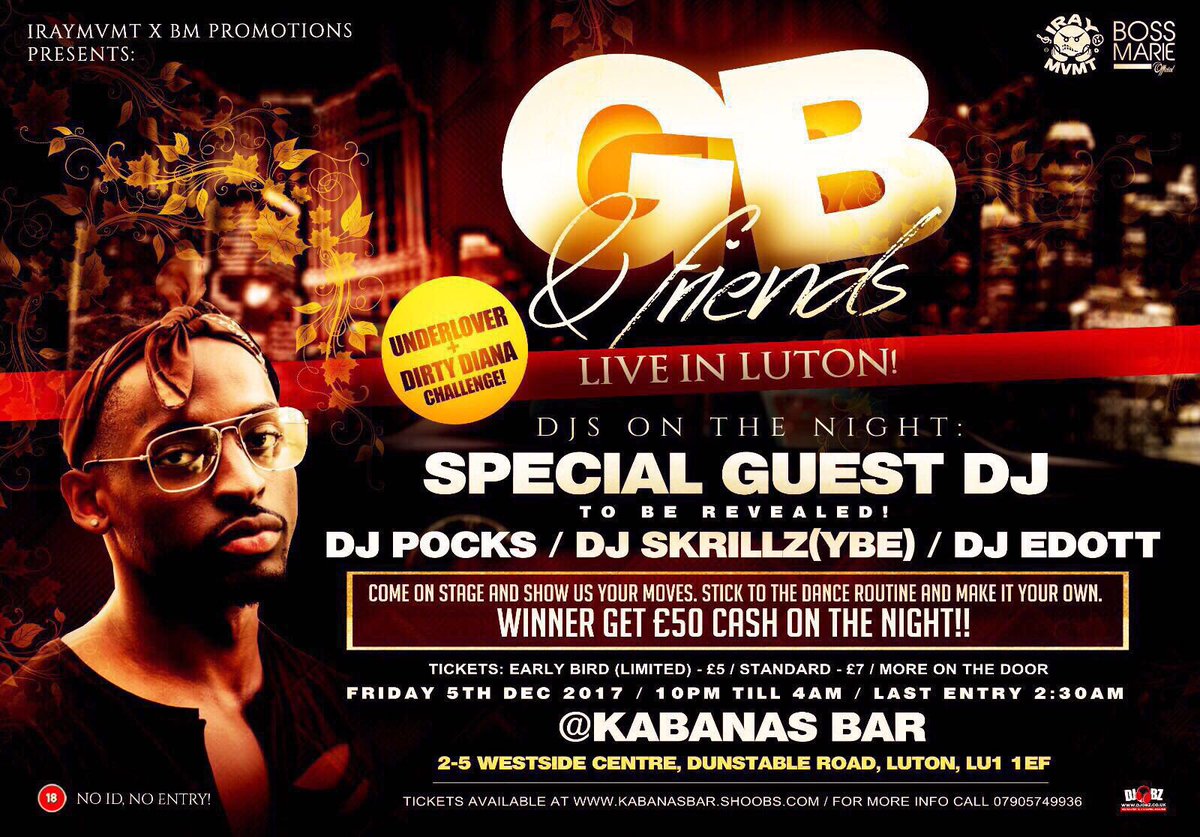 swaggaGdp's tweet photo. #GBLiveInLuton get your tickets today to avoid disappointment  £5 early bird available @ https://t.co/eyEWEuQEiJ https://t.co/0wkhz5xaPx