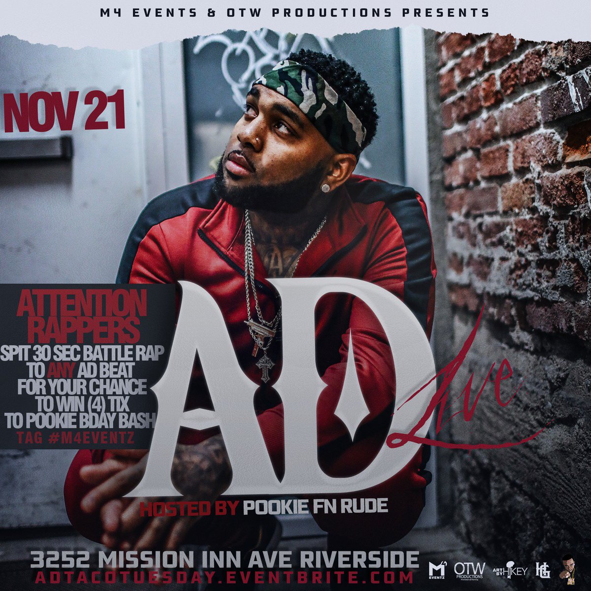 Juelsofrome's tweet photo. Attention #Rappers #Spitfire to any #ADbeat This #TacoTuesday Going up!! @iitsAD @M4Eventz @OTWproductions @clubsevillas The Winners Get free @DjCarisma & @MtgPookieFnRude #Bdaybash Tickets! @ratednextradio @djcharliecinco #M4Eventz #Indies #InlandEmpire #Riverside @ClubSevillas https://t.co/dgufxfMx75