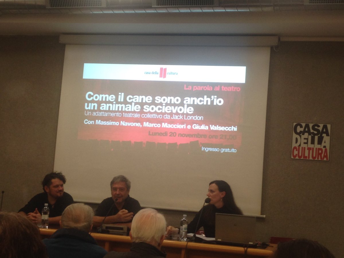 Portare il pubblico a compiere delle scelte etiche e morali #JackLondon alla #casadellacultura con <a href="/MarcoMaccieri/">Marco Maccieri</a> <a href="/massimonavone/">massimo navone</a> <a href="/CompagniaMaMiMo/">Centro Teatrale MaMiMò</a> in scena al <a href="/TFilodrammatici/">TeatroFilodrammatici</a> #Marzo2018 #Teatro #collettivo
