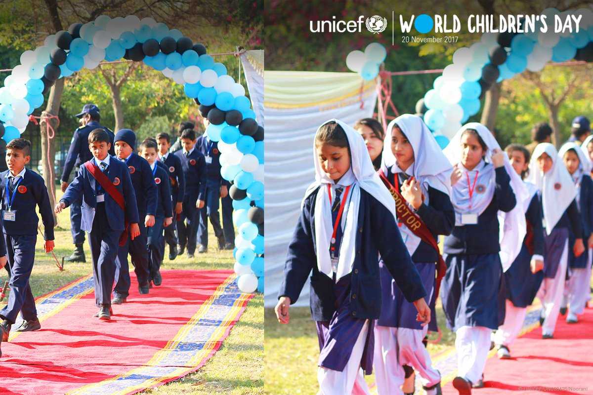 Children in #Pakistan participate in #WorldChildrensDay events with #UNICEF incl. a #kidstakeover of the stage! v/<a href="/unicef_pakistan/">UNICEF Pakistan</a>