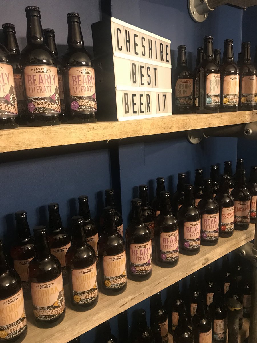 Sat’ also sees the re-opening of our newly refurbished #Brewstore 🍻
Open 10am - 6pm! Not only do we have our own Award Winning Beers &amp; Spirits...but we’ve selected some of the best Guest Ales to join the Beartown party! #BeartownBrewery #CraftBeer #RealAle