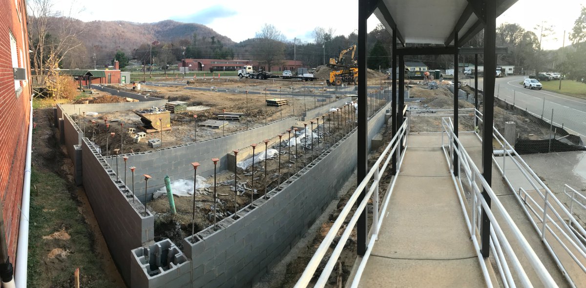 Construction on the new building is well underway!