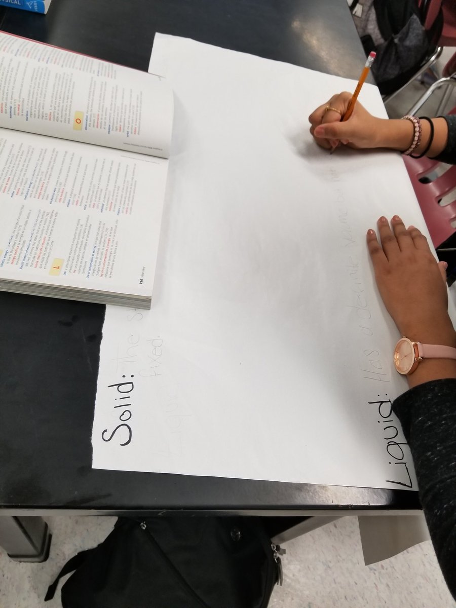 Ms_Knaust_sci's tweet photo. Students working on their states of matter posters. @IMS_Indians #statesofmatter #ims_scitribe https://t.co/duJUn3HOIA