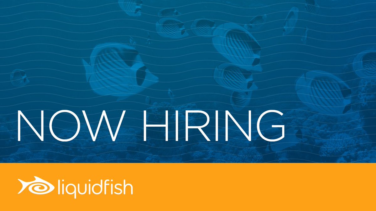 liquidfish's tweet photo. We're hiring a graphic designer! If you're passionate about creating high-quality client solutions + delight in the details, let's talk. https://t.co/BpSf5gicCO https://t.co/dhJF3js1hP
