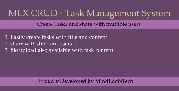 wonsterscript's tweet image. ThemeForest – MLX CRUD – Task Management System – 19978333: MLX… wonsterscript.com/themeforest-ml… #PremiumScripts #taskmanagementsystem #taskmanager
