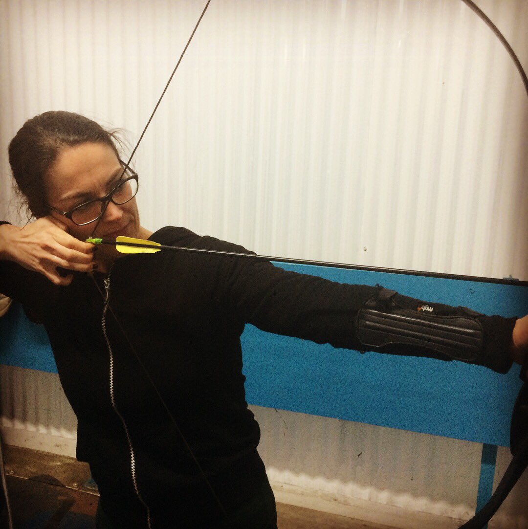 Megintransition's tweet photo. Tonight I achieved 1 off #2017BucketList. 1.30hrs of solid shooting. I’m slightly addicted/self competitive -who knew? 😜 #Archery #vanguard https://t.co/N6SX47kZYD