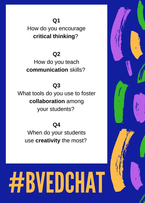 Hey, BV Teachers! Join us for the next BV Chat on 12/5 @ 8pm.