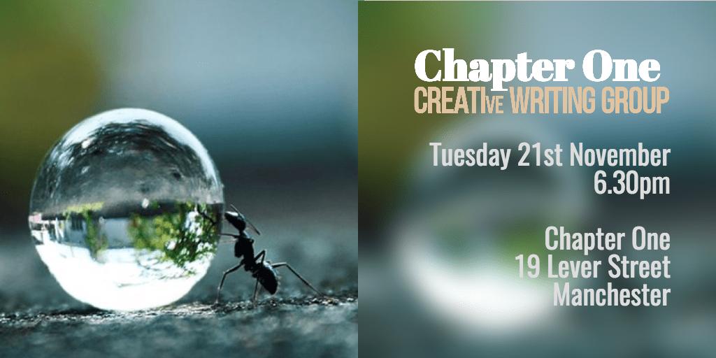 It's #creativewriting time again this Tuesday at Chapter One! We'll be doing the usual readings out for new and current group members, followed by some visual creative writing prompts to get you inspired! Here's a preview of one of them. Come on down and get creative! #Manchester
