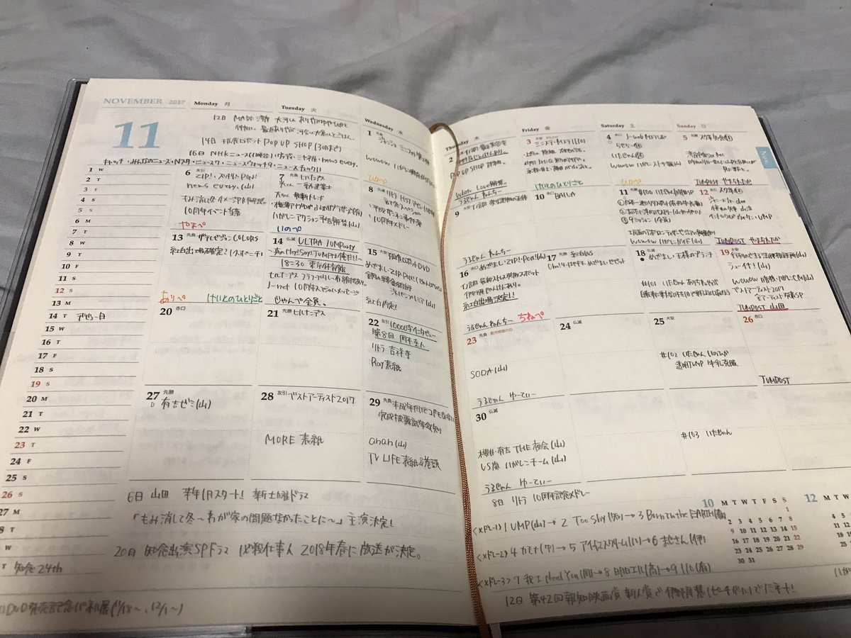 春 V Tvittere Jumpさん用のスケジュール帳 私はマンスリーもウィークリーもしっかり使う派 マンスリーで1ヶ月の予定がすぐわかるし ウィークリーは番組の感想を 擲り書き笑 ただのjump担なのでjrとか全然わからないどこから覚えるべき ジャニヲタの手帳