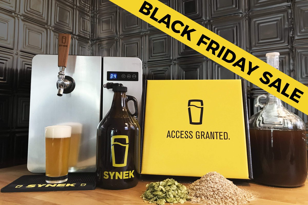 We're bringing #BlackFriday to ya early. Get a SYNEK #Beer Dispenser + #Homebrew Equipment + 4 Beer Recipes for $399.00 (Save $250!). It doesn't get better than this folks, treat yo'self! #CraftOnDraft >> bit.ly/2zY7z1G