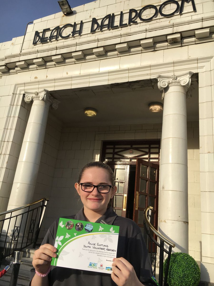 PSOSYouthVol's tweet photo. #PSYV Aberdeen were recently shortlisted for a #CleanUpChampion award at this years @AberdeenCC Eco Awards for their efforts in litter picks throughout the city.
Despite not winning it was an excellent networking event. #ACCECOCITY17
@PoliceScotland @NorthEPolice https://t.co/mXsPEhlAKm