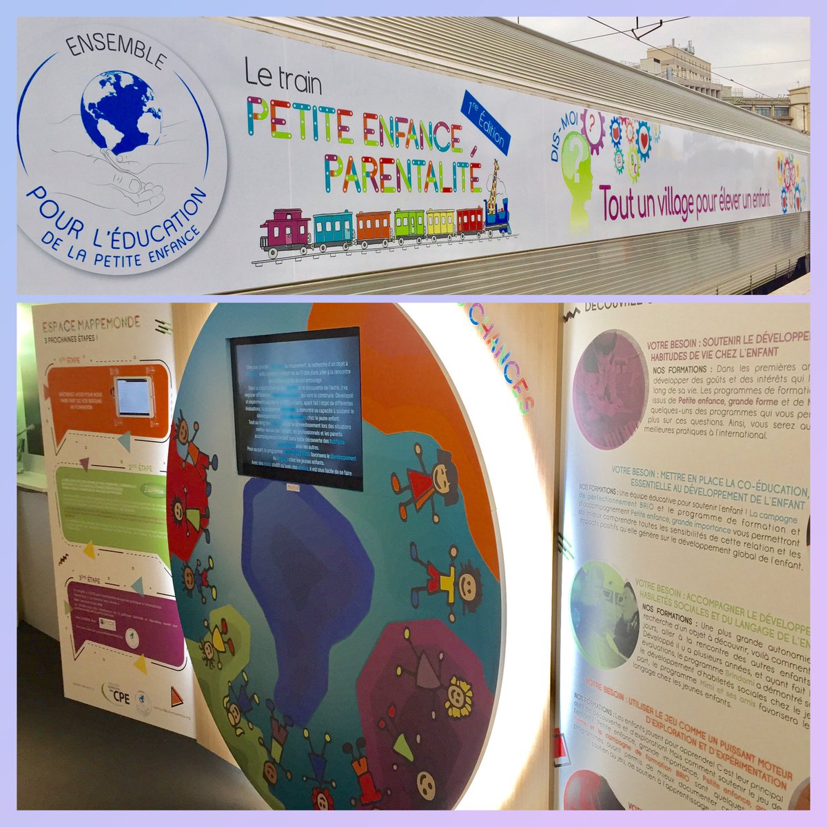 FlorinaTodesco's tweet photo. "Journée Internationale des Droits de L'enfant" en direct du Train Petit Enfance Parentalité 🚂 #TPEP17 🚉 #conférence #atelier #prevention #4tempssansecrans #AnneLiseDucanda @ifilliozat https://t.co/IVnWtKB3iy