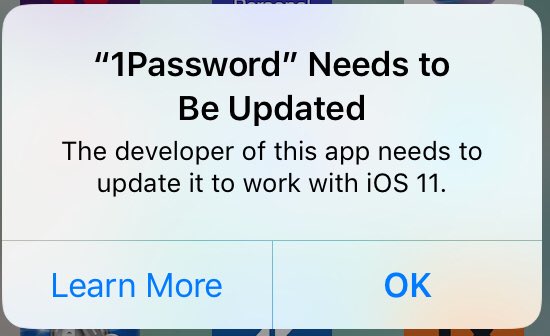 NinaGooda's tweet photo. @1Password This is the message i get https://t.co/jajMepumPl