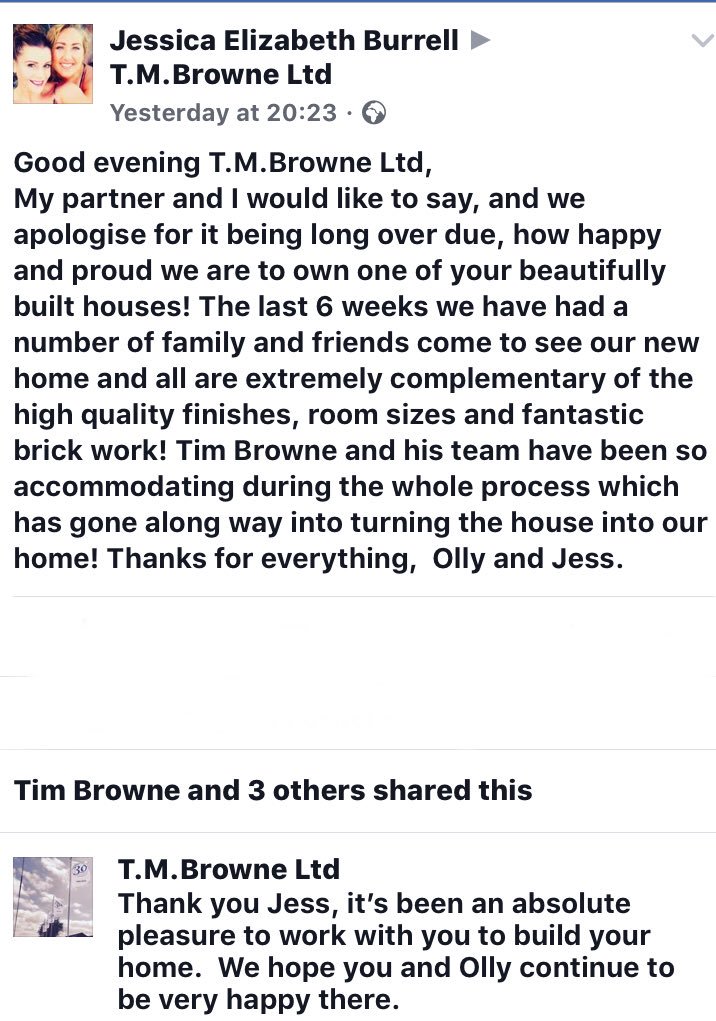 A beautiful post by one of our happy customers #CaringForPeopleAndProperty #KingsLynn #NorfolkHour #WestNorfolk