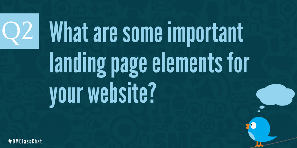 UWODigitalMktg's tweet photo. Q2: What are some important #landingpage elements for your #website? #DMClassChat https://t.co/Vz7o3ZU42j