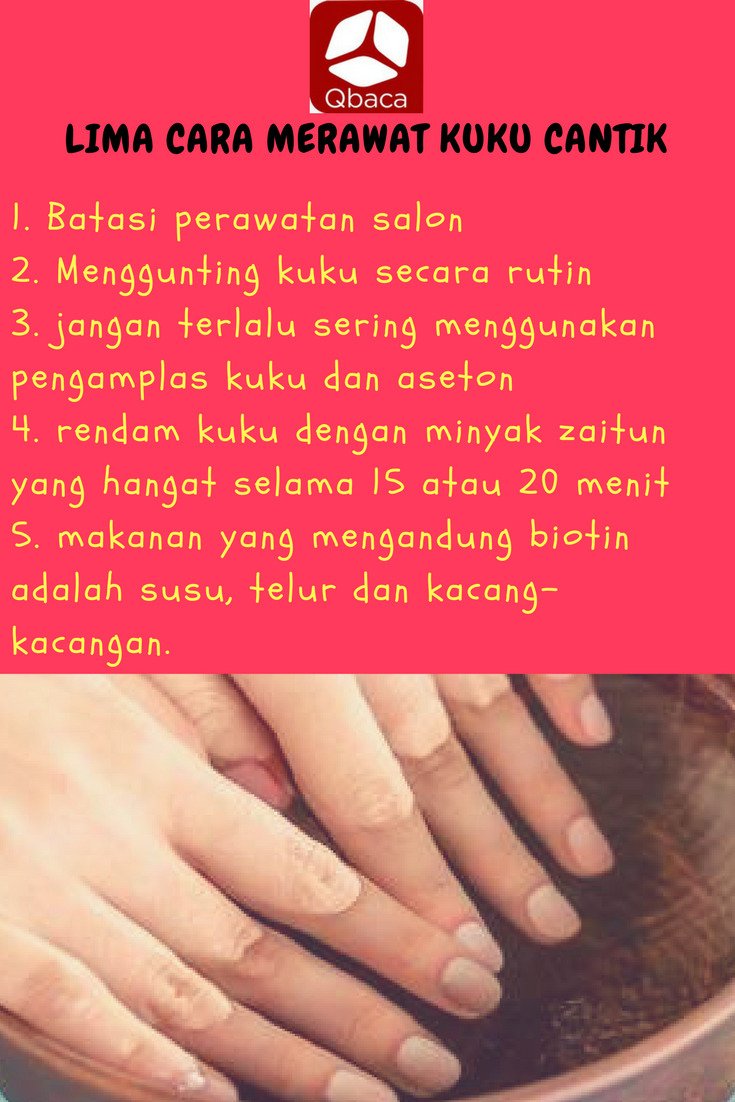pagi sobaattt... hari ini Qbaca bakal kasih tips bagaimana merawat kuku supaya tetap cantik. cek pict dibawah ya sobat.. #qbaca #ebook