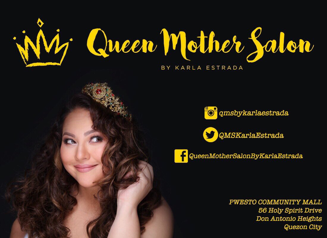 Punta na kayo 👸🏽 <a href="/QMSKarlaEstrada/">Queen Mother Salon By Karla Estrada</a> NOW OPEN