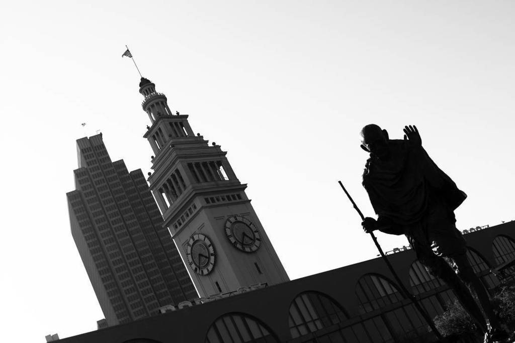 SouperSized's tweet photo. Gandhi, in shadow. #sf #sanfrancisco #ca #california #day #urban #city #shadow #shadows #Gandhi #statue #cityscape #building #buildings #tower #clock #bw #bwchallenge #blackandwhitechallenge #blackandwhite #contrast #light #igbw #igblacknwhite #ig_street… https://t.co/L5Bx0V1v0t https://t.co/sr0ZImCYNa
