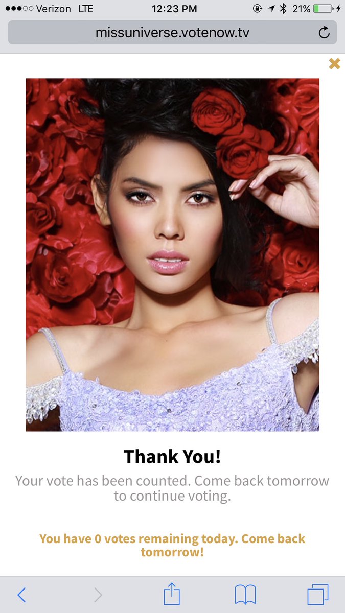 TinaCKaelyn's tweet photo. Fighting bee! We love you ♥️♥️ #MissUniverse #Cambodia https://t.co/NfYYRUke55