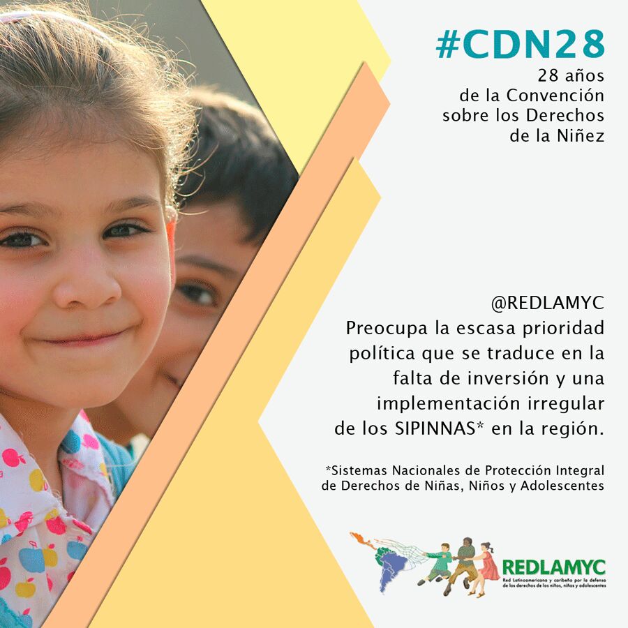 tejiendoredesi's tweet photo. #CDN28 Estados en #LAC tienen una gran deuda con la infancia y la adolescencia https://t.co/fRAqiYqijn