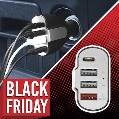 iboltlife's tweet photo. Today's DEAL OF THE DAY! Get 20% off our 4 port family car charge with the code: IBCharge 
at :https://t.co/VCHHtTnV2c
#BlackFriday #deals #thanksgivingweek #gadgets https://t.co/0ggHWuCWWk