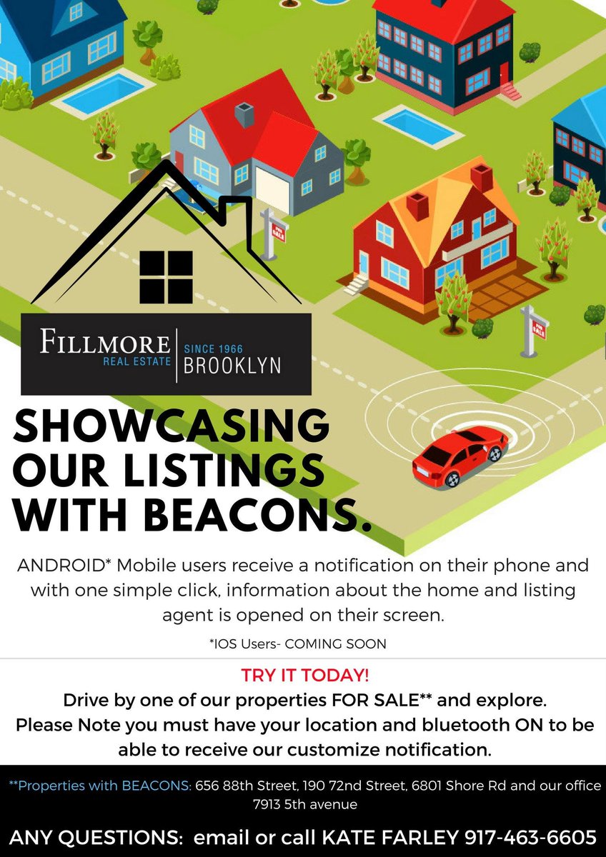 BayRidgeTeam's tweet photo. #BayRidgeTeam is one of the first to take  advantage of the world's most exciting mobile marketing technology #ProximityBeacons.
Game changer for #realestate marketing. https://t.co/AdHgGCJvPZ