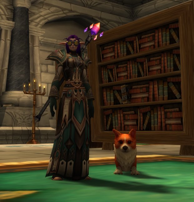 NamiRocket's tweet photo. Stylin' all over Azeroth. #warcraft #elfieselfie #onebaddog https://t.co/TUcnviOPGz