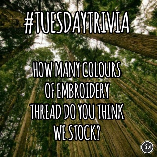 Trivia time: who will get this one right? We have stock colours of embroidery thread, how many do you think it is? 

#TriviaTime #TuesdayTrivia #embroidery #sunshinecoast #australia #machineembroidery #handmade #handmadeaustralia #smallbusiness #customgifts #customitems