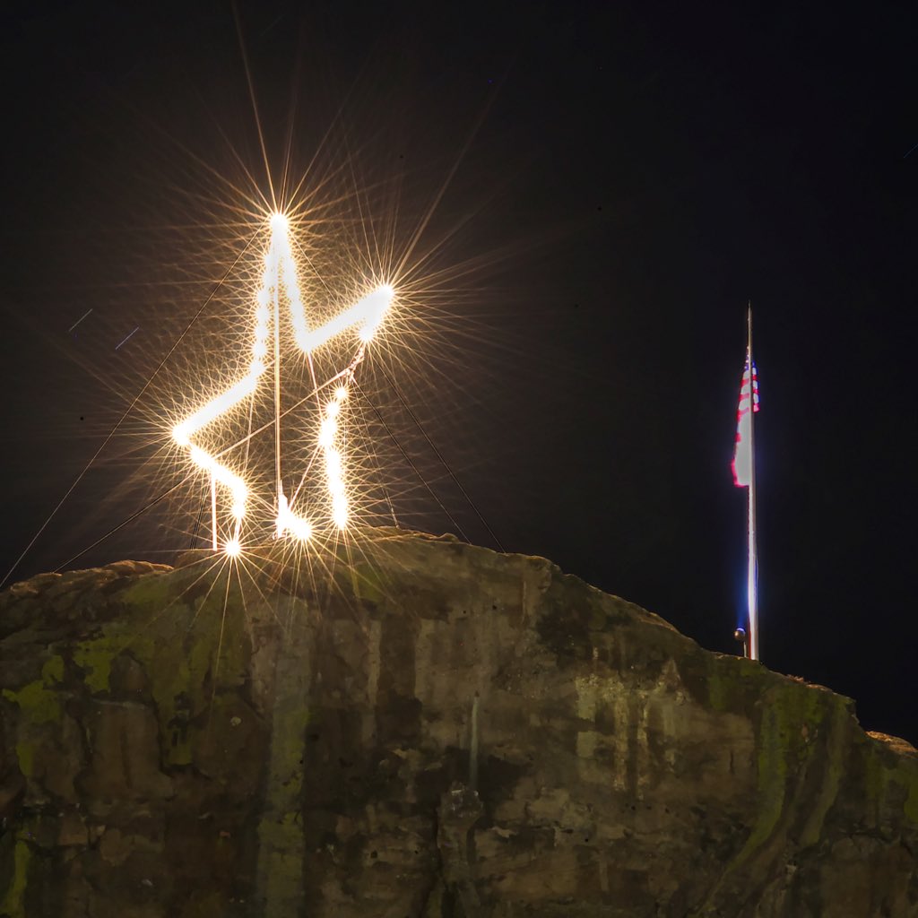crgov's tweet photo. Photo by @NickLuceydotcom, courtesy Town of Castle Rock. #castlerock #colorado #starlighting #NewProfilePic https://t.co/96vONgRMII