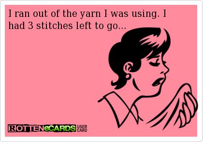 LionBrandYarn's tweet image. Worst feeling, ever. 🤦🏻‍♀️ #YarnProblems