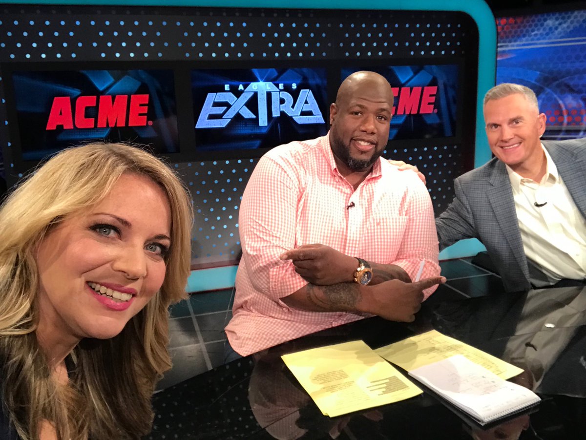 amyfadoolNBCS's tweet photo. It’s #EaglesExtra time on @NBCSPhilly. Tune in... @rellisNBCS & @bbrooks72NBCS breakdown the success of: the run game, Ronald Darby & Derek Barnett. Good stuff. #NineAndOne #OnToTheNext https://t.co/AlnFzRiDqF