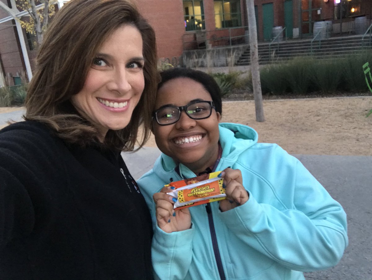 BlancaCobb's tweet photo. We're all smiles about @ReesesPBCups for our #2BeSweet day. @WFMY #skatewfmy https://t.co/ZX5peFl4vZ