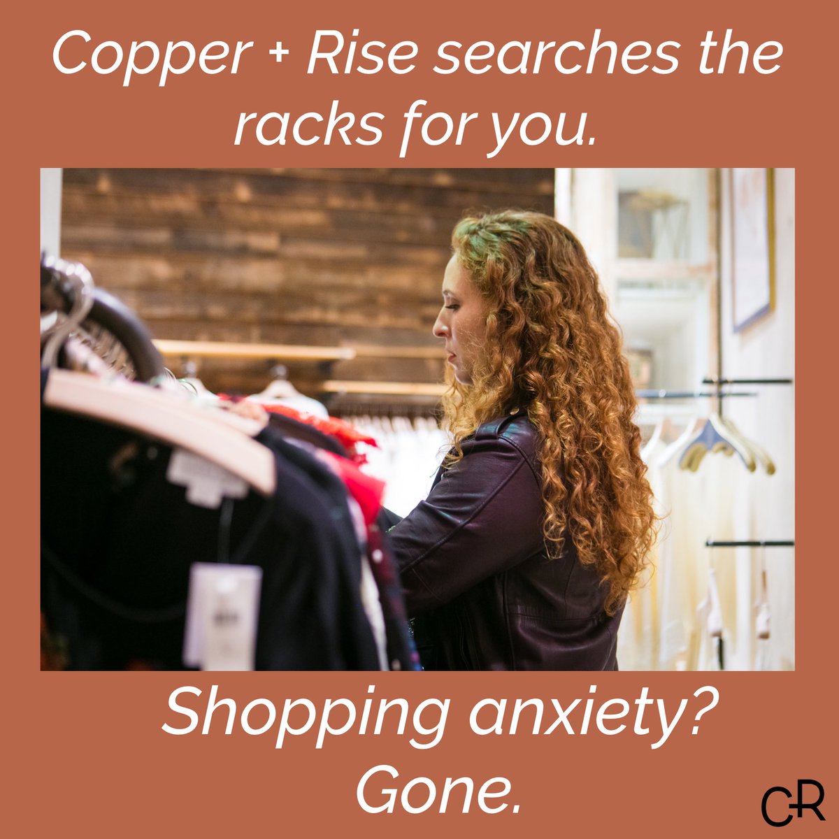 You no longer need to do your breathing exercises before you walk into a clothing store—we got you. Contact us to book a Shop session! #personalstyling #personalstylingservices #fashion #fashionista #stylist #shopping #clothesshopping #stylecoach #fashionstylist #copperandrise