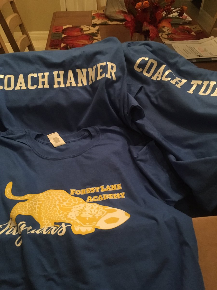 MeganEdge26's tweet photo. Our soccer t's arrived! Thanks to L&amp;S Mechanical for sponsoring our @ForestLnAcademy team!! @mmtubb @alexehanner #flaleads https://t.co/uSVfGBcJ7x