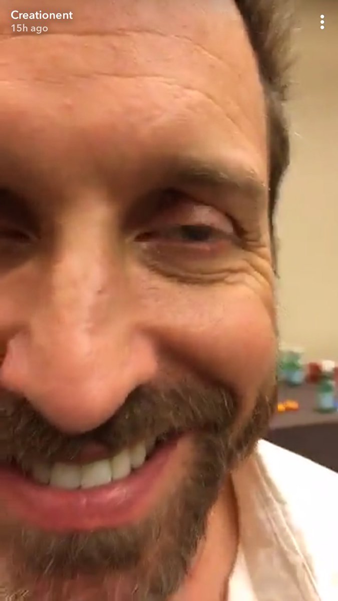 abubu1986's tweet photo. Hey @CreationEnt can @RobBenedict be in charge of the Snapchat so he can have a break from having the thing thrust in his face? He can turn the tables on @dicksp8jr instead https://t.co/ZXquWwDREh