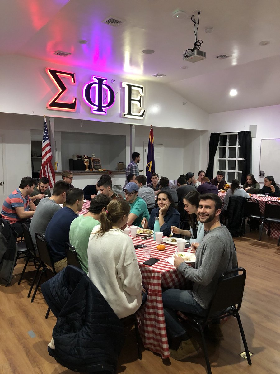 The brothers are enjoying a Thanksgiving dinner with the awesome sisters of <a href="/Epsilon_Gamma/">DPhiE Epsilon Gamma</a> tonight!