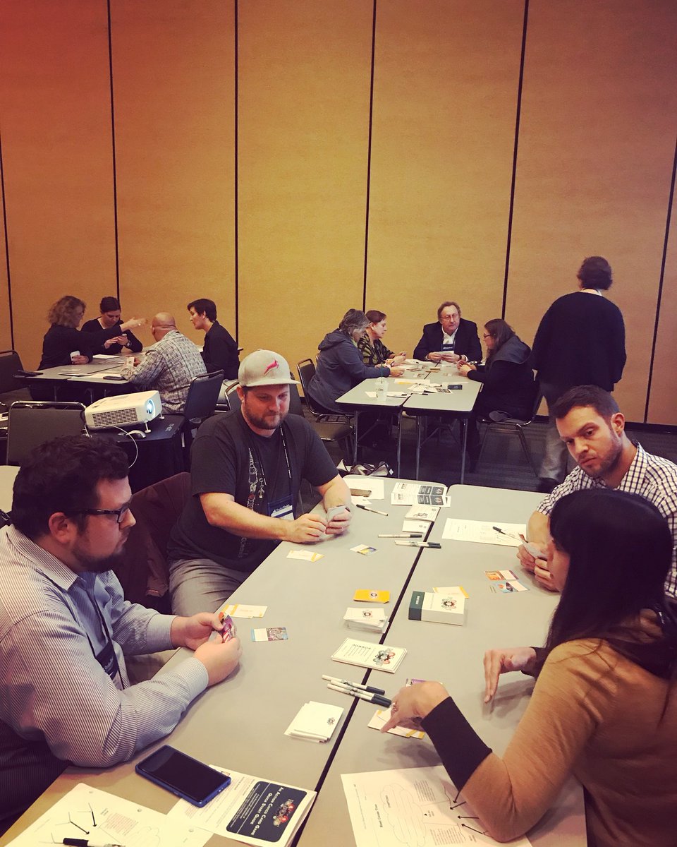 PoliticraftGame's tweet photo. We had such a great time playing #PolitiCraft this weekend at #ncss17! Thanks to everyone who stopped by our booth and came to our session! #wedocivics #sschat #ncss2017 https://t.co/aJ6vETgH4s