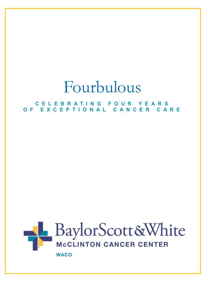 joniwatson's tweet photo. Happy 4th anniversary, Baylor Scott &amp; White McClinton Cancer Center! The saying is true even in service...the days are long, but the years are short. I am humbled to serve alongside such brilliant and caring people. #BSWMCC #Waco #NursingTheHill https://t.co/4CAtKss1fm