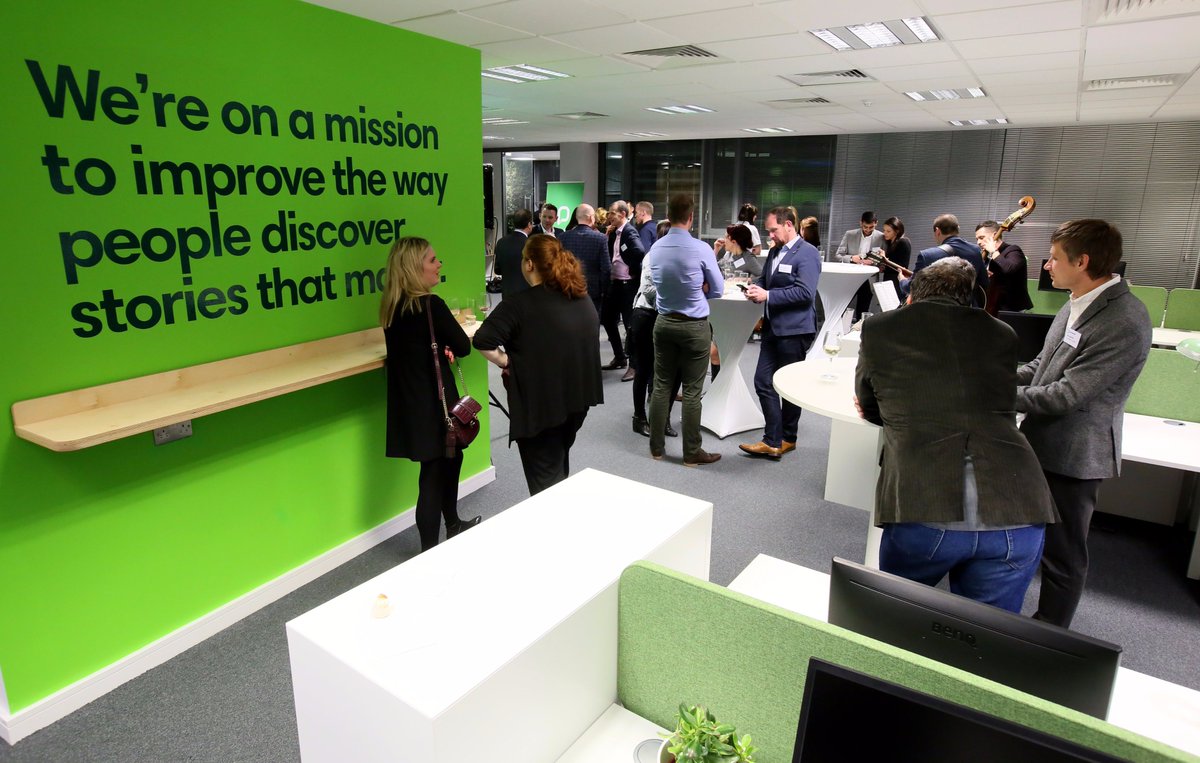 PressReader's tweet photo. A big thank you to Canadian Ambassador to Ireland, @KVickers, @MelissaMOConnor from @IDAIRELAND, and all our amazing guests who celebrated our Ireland office opening with us. https://t.co/mRDMfQlUh5