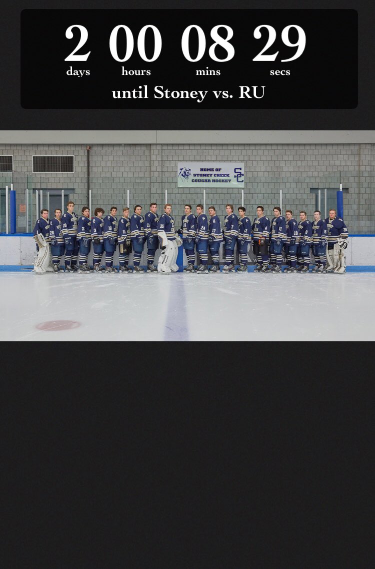 OSheaBrady's tweet photo. RU ON THE ⏰ #2days @SCHS_Core @SCVarsityHockey https://t.co/v5MNR02Thq