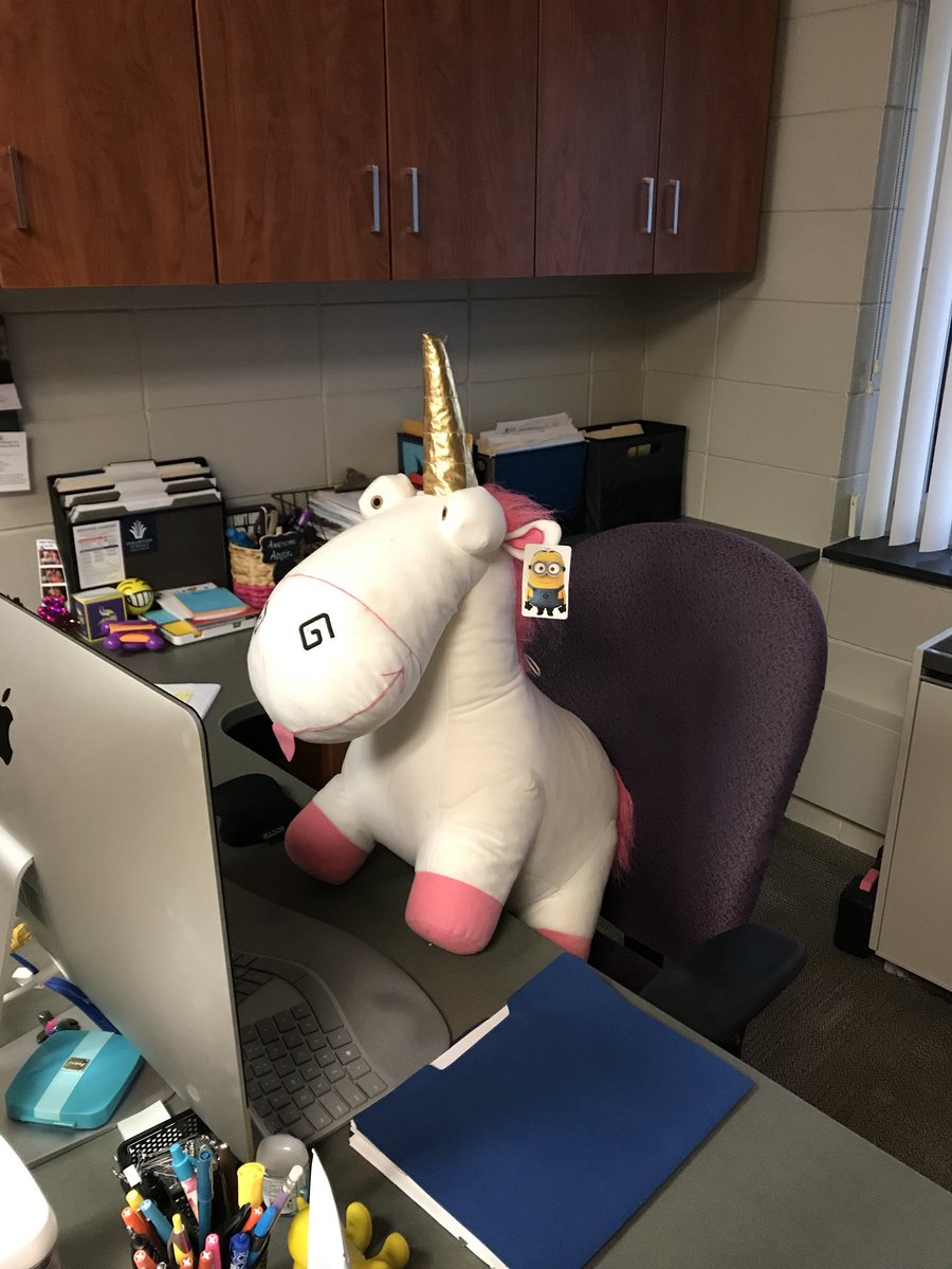 AngieBrisbin's tweet photo. The unicorn was ready for a busy morning today! #WeAreEisenhower https://t.co/JGkudse4pV