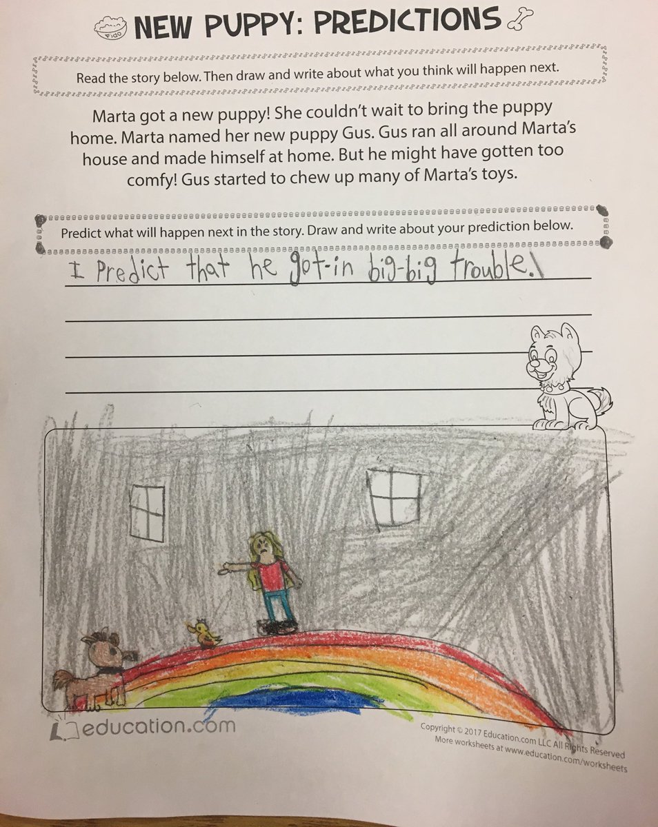 Daniellee_Moniz's tweet photo. My grade 1’s learned how to make predictions today! 👩🏽‍🏫 #luosocial https://t.co/HVuPMe8Pmc