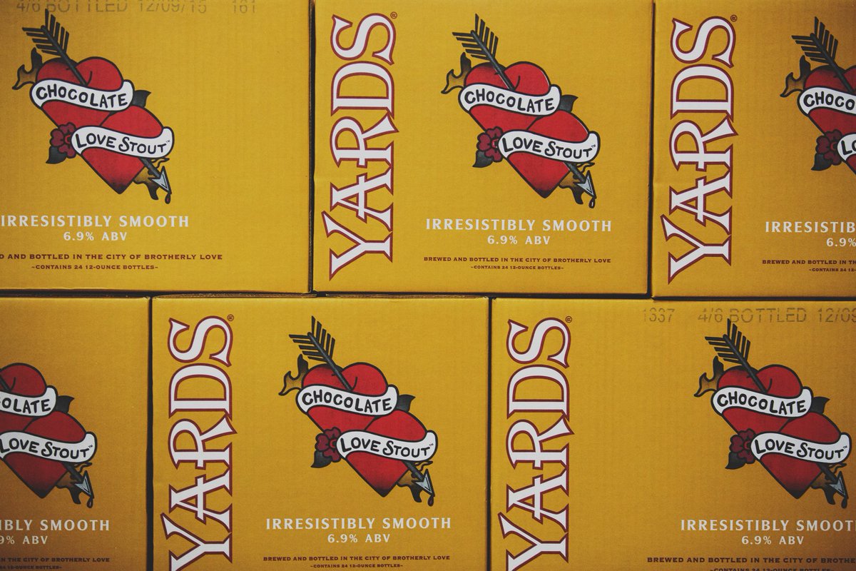 yardsbrew's tweet photo. Hope you like chocolate, #ChocolateLoveStout is brewed with Belgian dark chocolate, cocoa nibs &amp; chocolate malts. Look for it this December! Did we mention #chocolate? https://t.co/VFZQcKePzx