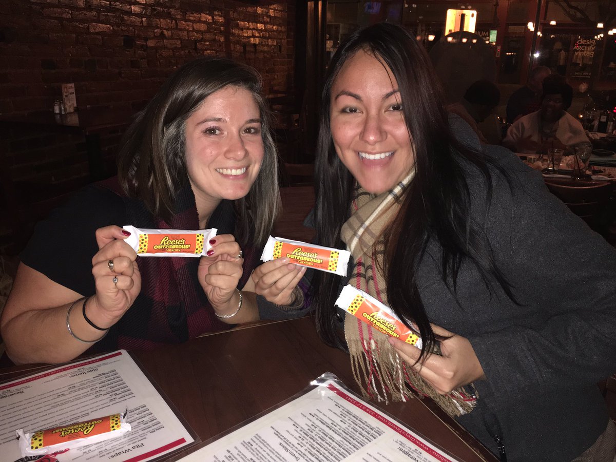 ChadSilber's tweet photo. People at Greys Tavern are loving #2BeSweet day! Thanks so much to @ReesesPBCups and @WFMY for spreading the sweetness! https://t.co/RzGwuGyJIv