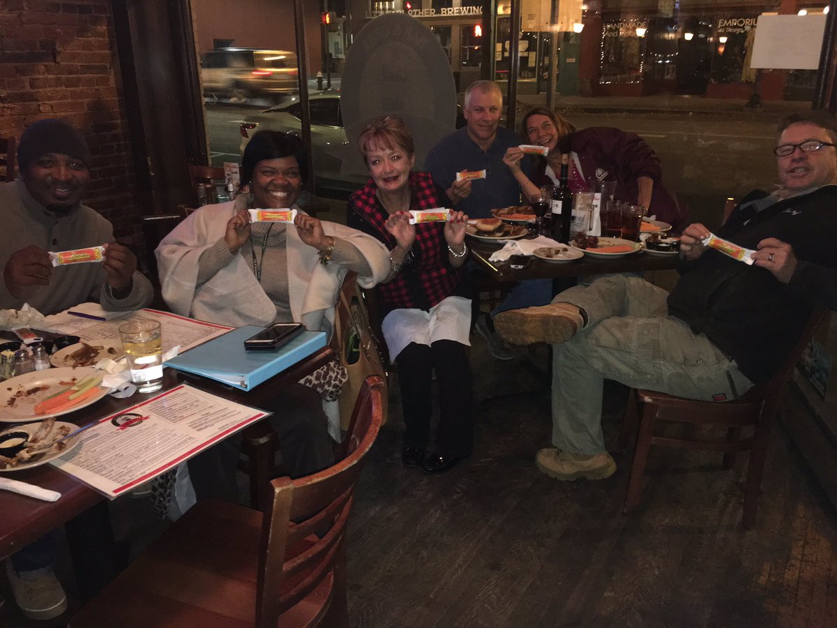 ChadSilber's tweet photo. People at Greys Tavern are loving #2BeSweet day! Thanks so much to @ReesesPBCups and @WFMY for spreading the sweetness! https://t.co/RzGwuGyJIv
